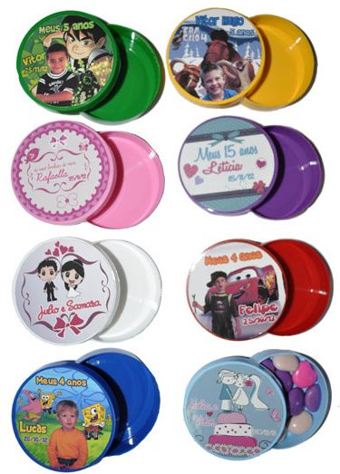 Latinha para lembrancinha